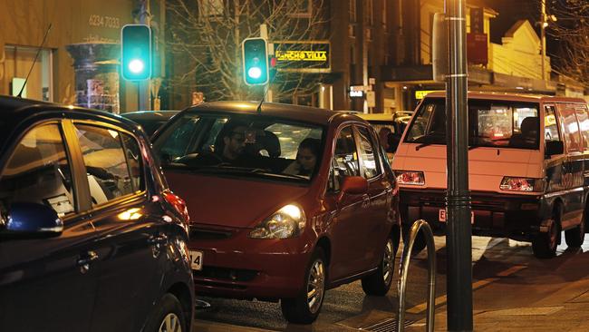 Uber driver Hans Willink believes a queuing system could ease some of the angst in North Hobart's restaurant strip. Picture: MATHEW FARRELL