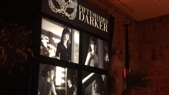 Fans gathered at the Whitby Hotel in New York to meet author and film maker Erika ‘E.L’ James