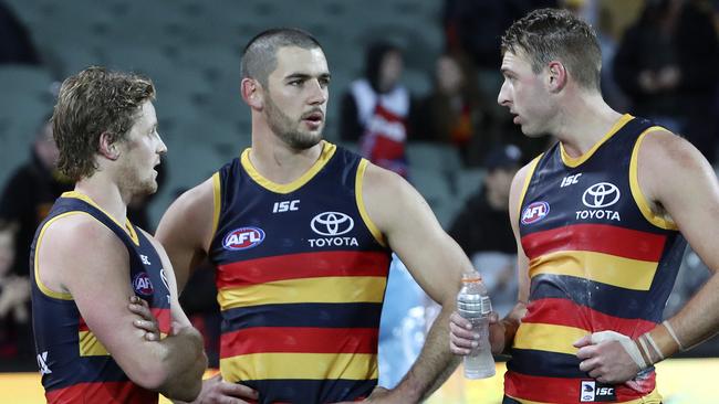 Rory Sloane, Taylor Walker and Daniel Talia. Picture SARAH REED