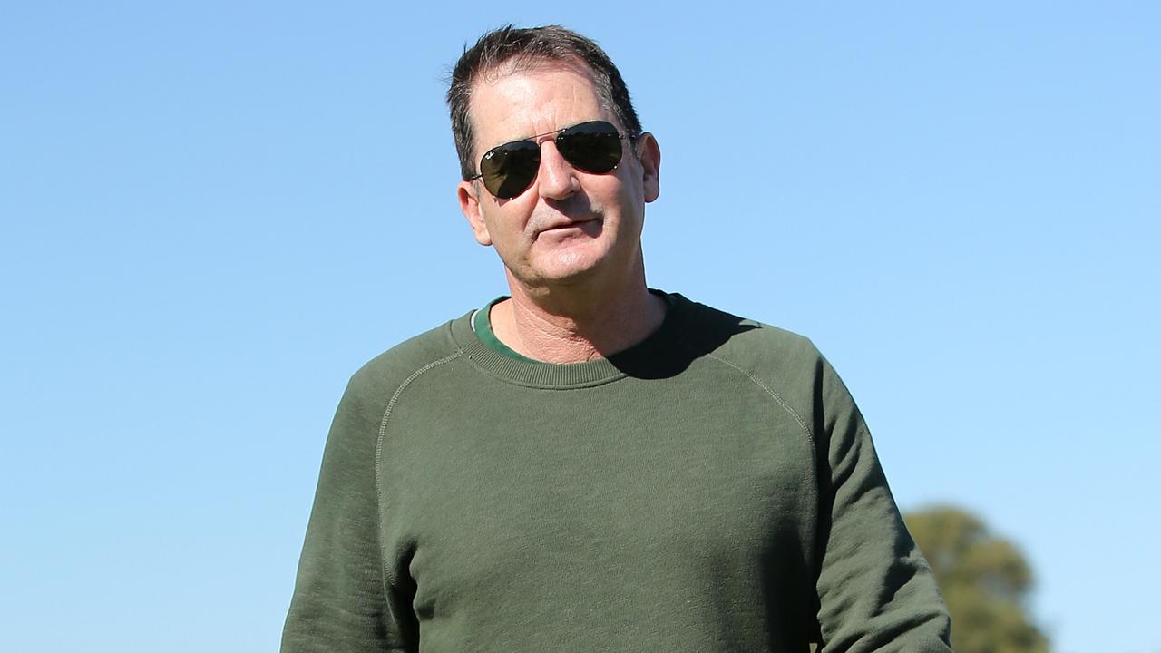 PERTH, AUSTRALIA - AUGUST 20: Ross Lyon departs after speaking to the media during a press conference following the announcement of his sacking from the Fremantle Dockers on August 20, 2019 in Perth, Australia. (Photo by Paul Kane/Getty Images)