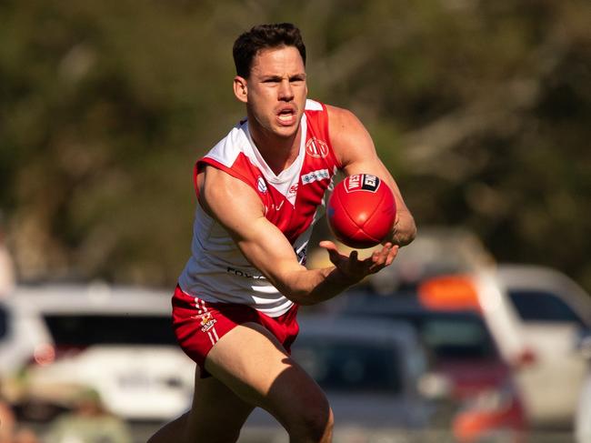 Jack Redden in action for Willunga against Mount Compass. Picture: Ashleigh Carey