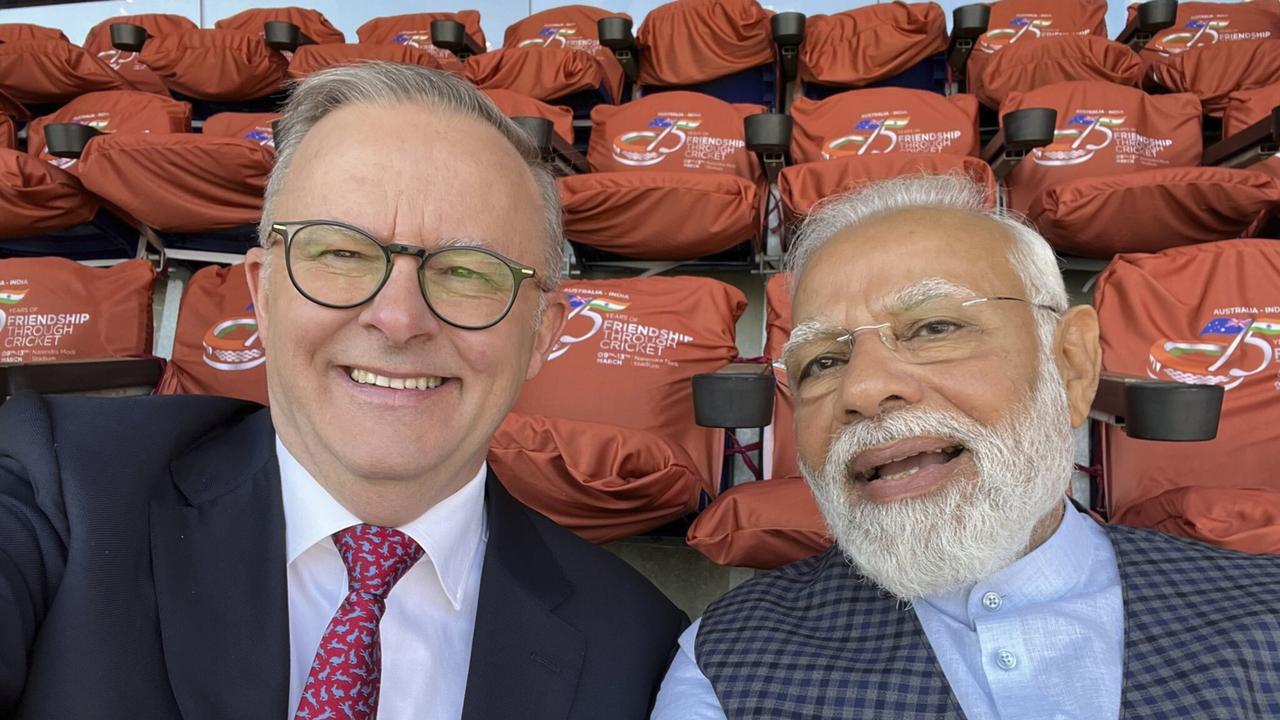 Anthony Albanese met with Indian Prime Minister Narendra Modi in March. Supplied
