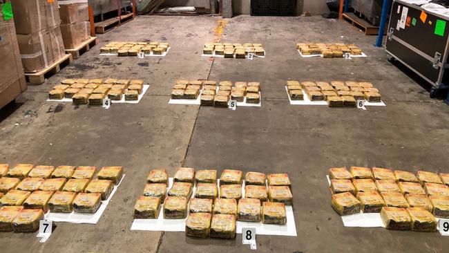 Authorities dismantled an alleged drug syndicate smuggling methamphetamine into Australia. Picture: Australian Federal Police