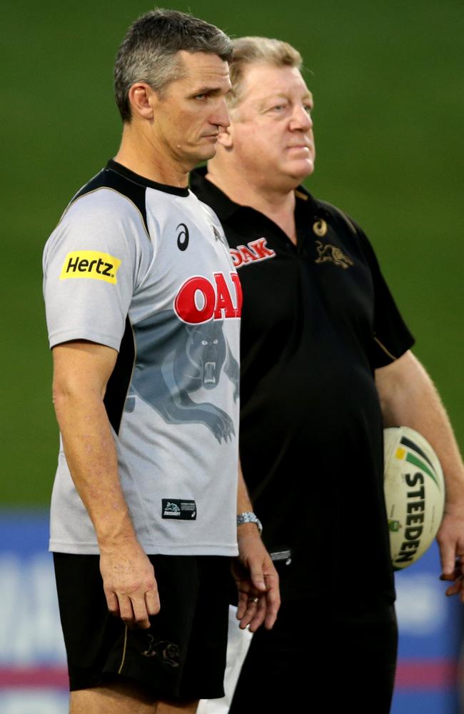 Relationship soured ... Ivan Cleary and Phil Gould in 2015.