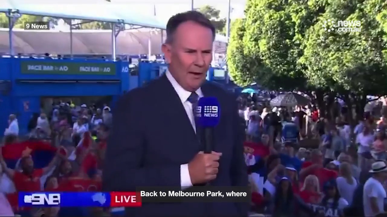 'Overrated, a has been, kick him out': Ch 9 host taunts Djokovic fans