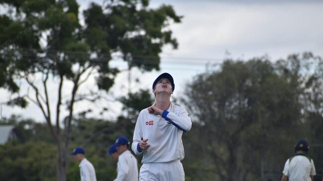 Marist College Ashgrove spinner Louis Morris.