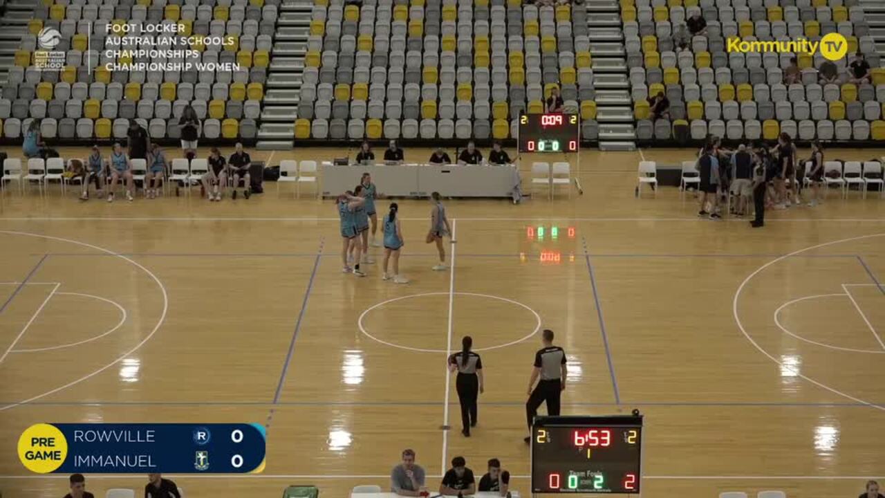 Replay: Rowville Secondary College v Immanuel College (Women Champ) - 2024 Basketball Australia Schools Championships Day 2