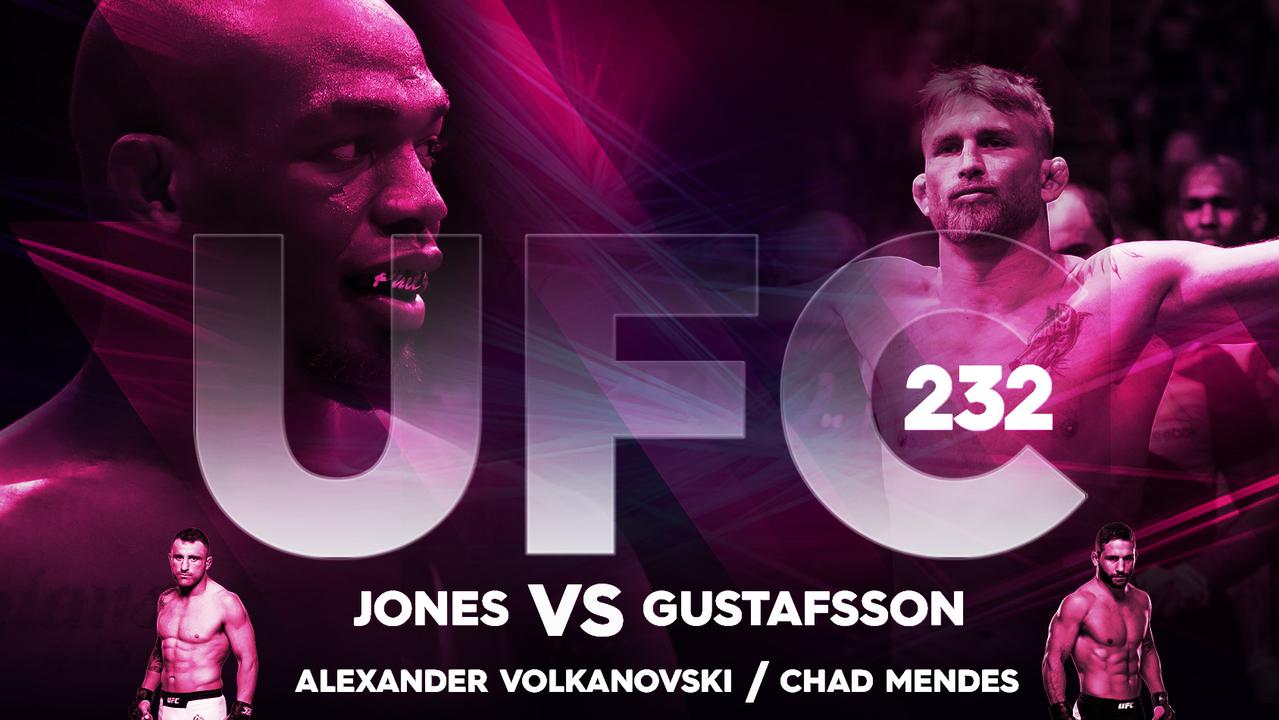 UFC 232 Jon Jones vs Gustafsson start time in Australia how to