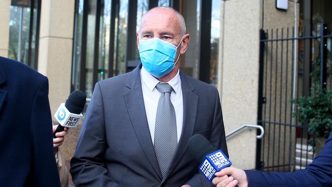 Chris Dawson leaves the Supreme Court earlier this month. Picture: Nikki Short