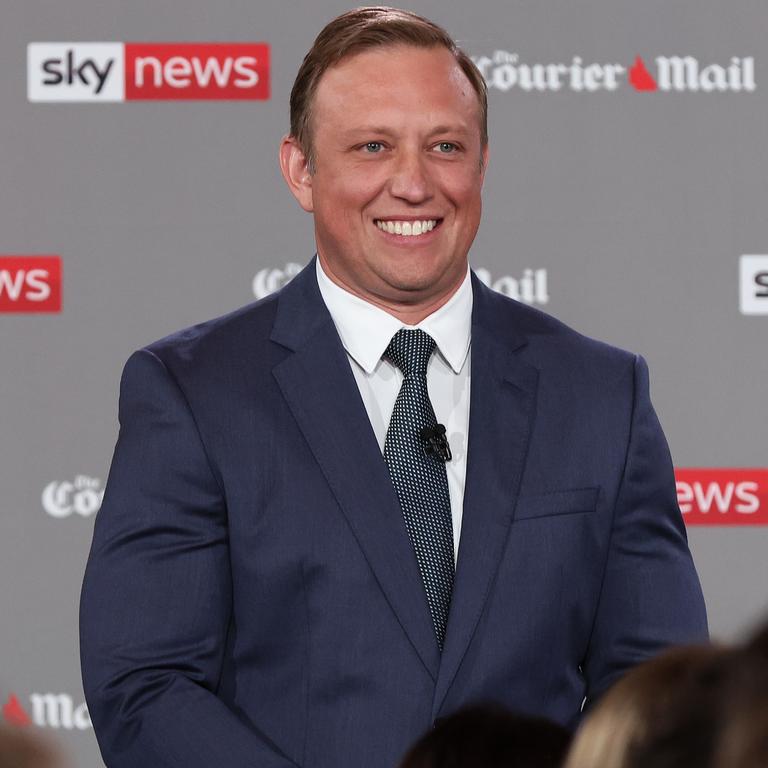 Premier Steven Miles following the Courier-Mail’s leader debate on Tuesday night. Picture: Adam Head