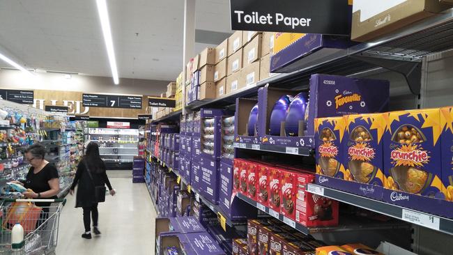 Woolworths Brentford Square received Easter chocolate instead of much-needed essentials. Picture: Jack Paynter