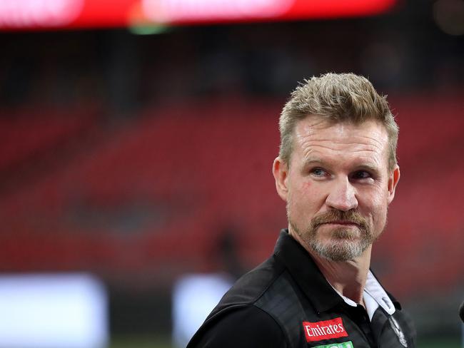 Collingwood coach Nathan Buckley.