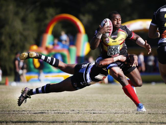 Kody Parsons from Tweed Heads in action against PNG at Piggabeen Sports Complex on Sunday, March 12. Picture: SMPIMAGES.COM / NEWSCORP.