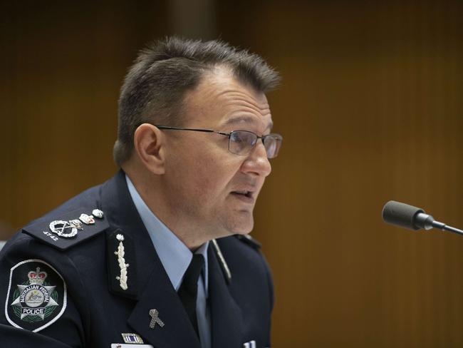 Police Commissioner Reece Kershaw says he is concerned convicted terrorists will hoodwink deradicalisation programs. Picture: NCA NewsWire / Gary Ramage