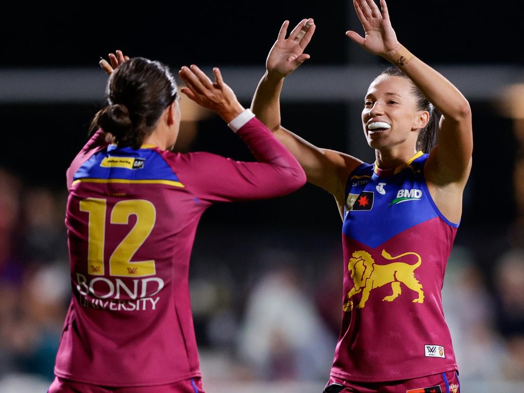 The Lions stormed out of the blocks and never looked back. Picture: Russell Freeman/AFL Photos via Getty Images