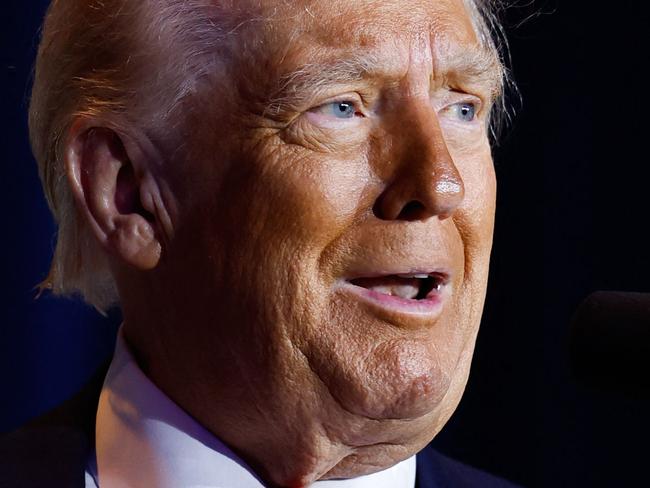 US President Donald Trump speaks during the National Prayer Breakfast at the Washington Hilton in Washington, DC, on February 6, 2025. (Photo by Ting Shen / AFP)