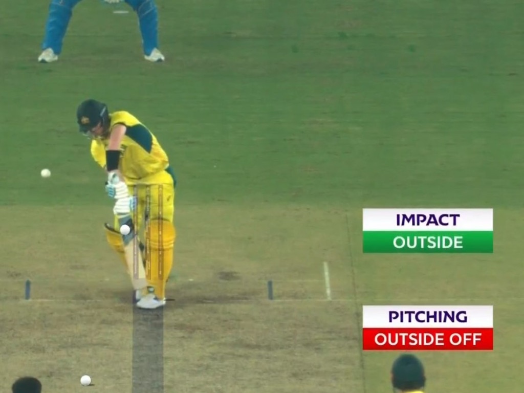 Oh no – Steve Smith was not out. Photo: Fox Sports