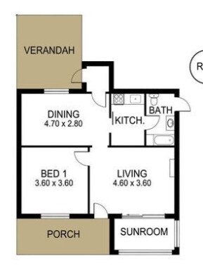 The floor plan of 35 Wilpena Terrace, Kilkenny. Picture: Supplied