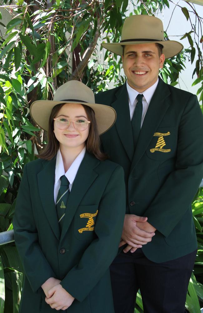 Pine Rivers State High School captains Carly and Noah. Photo – contributed.