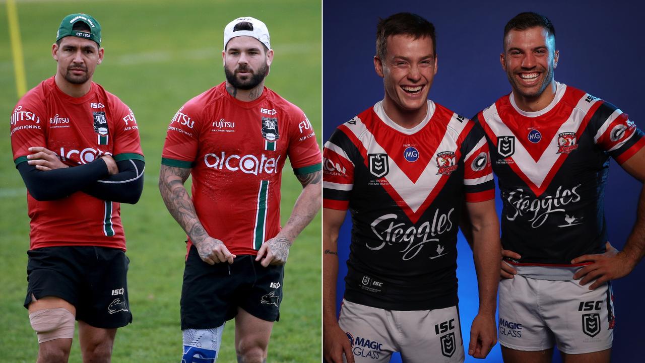 Cody Walker and Adam Reynolds from the Rabbitohs and Luke Keary and James Tedesco from the Roosters are part of two of the game's best spines.