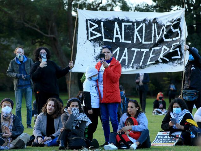 Black Lives Matter movement protest, The Domain, Sydney. 5th July, 2020. Picture by Damian Shaw