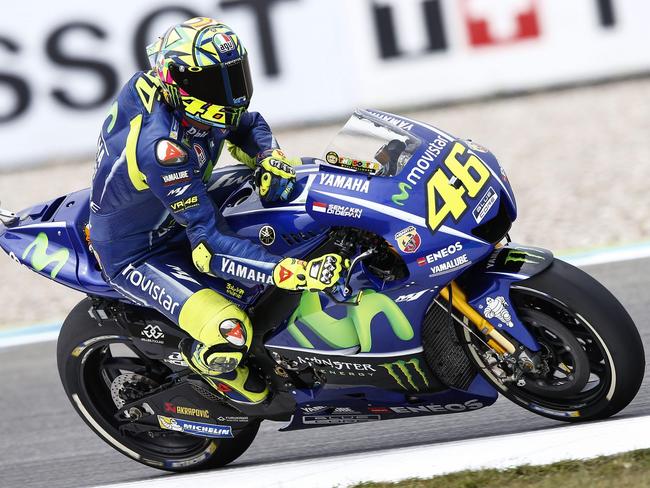 Valentino Rossi during Dutch MotoGP practice.