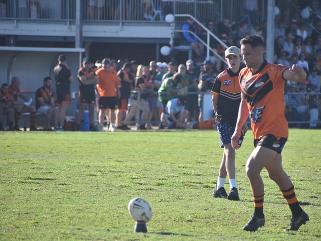 Sam Cooks in the RLMD A Grade grand final between Wests Tigers and Sarina Crocs, September 5, 2021. Picture: Matthew Forrest