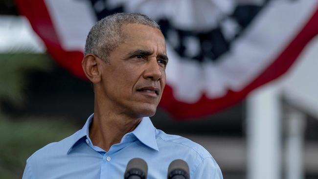 ‘I just want to remind you that America created 1.5 million more jobs in the last three years of the Obama-Biden administration than in the first three years of the Trump administration’: Former US President Barack Obama. Picture: AFP