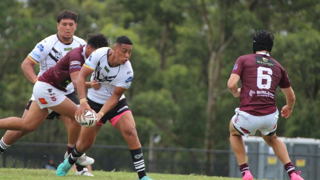 Mace Andrew playing for Souths Logan in the Connell Cup under-17s.