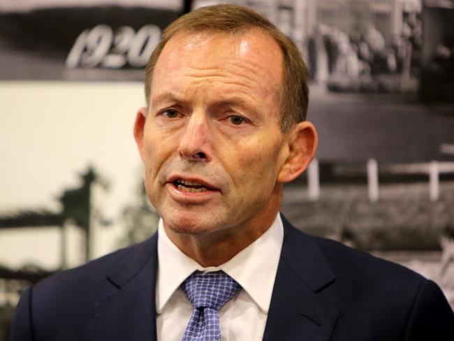 Former prime minister Tony Abbott is among Coalition MPs questioning Dr Alan Finkel’s clean energy target proposals, which he has labelled ‘a tax on coal’. Picture: Stuart McEvoy