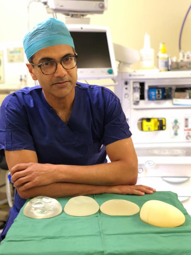 Professor Anand Deva says textured breast implants have a higher cancer risk. Picture: Supplied