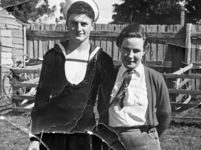 YOUNG LOVE: Teddy Sheean and fiancee Kathleen Lapthorne. Picture: courtesy Garry Ivory