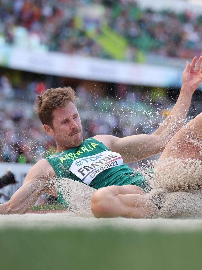 Henry Frayne of Team Australia on day two of the World Athletics Championships in Oregon, 2022. Picture: Smith / Getty Images / AFP