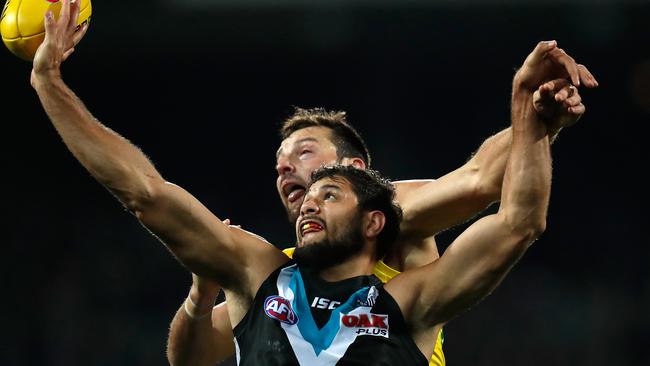 Star ruckman Paddy Ryder needs more help in the form of a forward who can pinch hit in the ruck. Picture: AFL Media/Getty Images