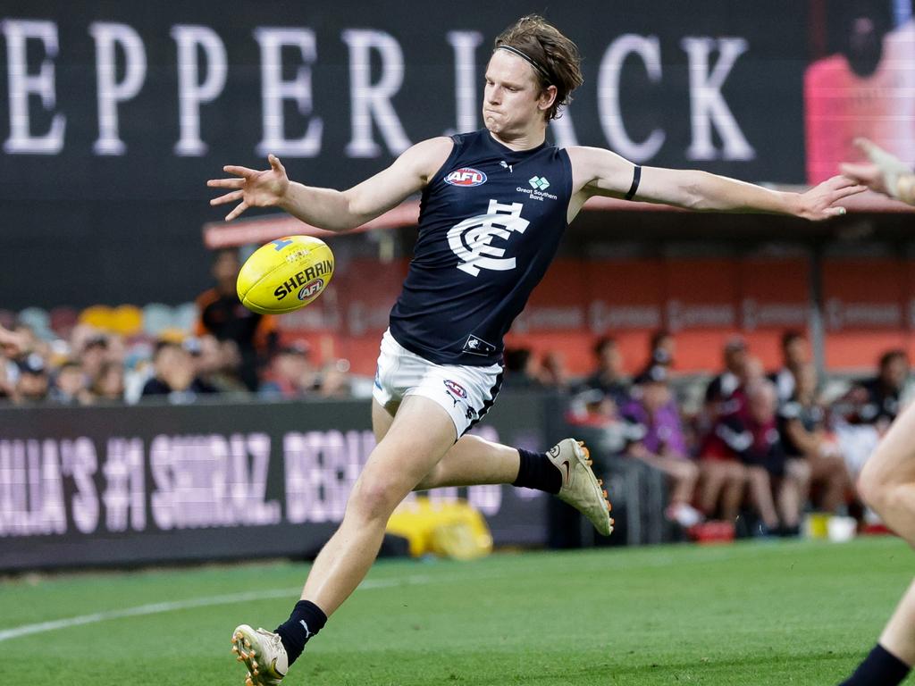 Jordan Boyd stood up for Carlton. Picture: Getty Images