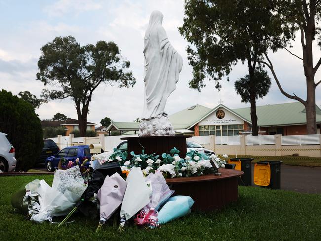 A small selection of flowers out front of a property across the road on Wednesday morning. Picture: Rohan Kelly