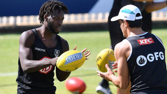 Martin Frederick (left) will be a popular recruit this week in KFC SuperCoach. Picture Mark Brake