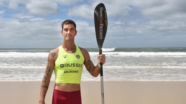 Matt Poole ahead of his last appearance at the Australian Surf Life Saving Championships.