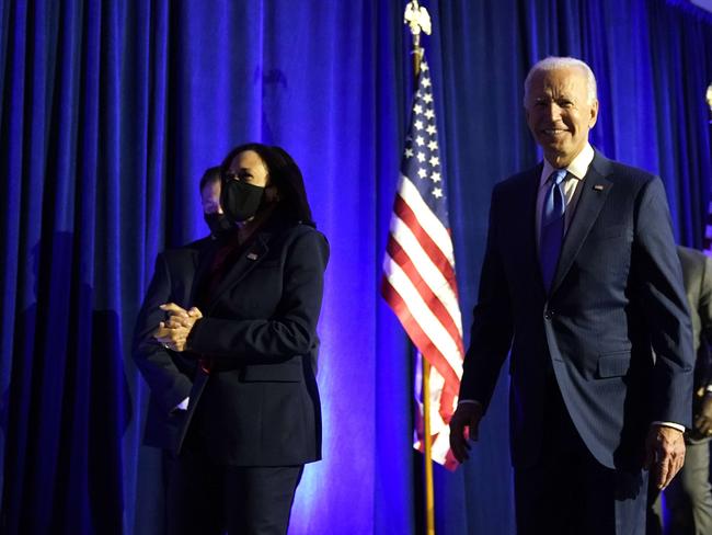 Joe Biden, Kamala Harris and the Democrats have swept to power. Picture: Getty Images/AFP