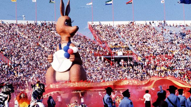 Mascot Matilda at the 1982 Commonwealth Games in Brisbane.