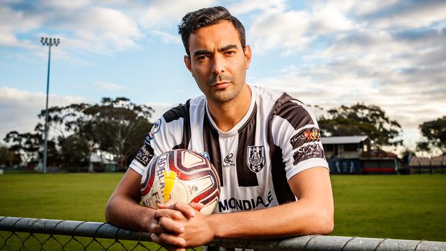 Adelaide City captain Marcos Flores.