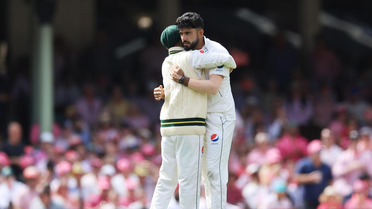 Jamal ripped through the Australian tail with full-pitched bowling on a dangerous SCG wicket. Picture: Getty