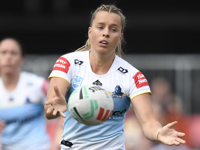 NRLW 2024 RD03 Brisbane Broncos Women v Gold Coast Titans Women - Lauren Brown /