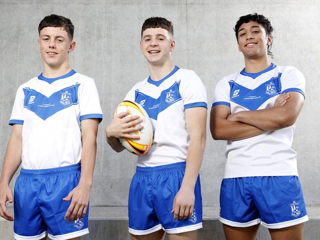 St Dominic’s College are ready for a strong Peter Mulholland Cup campaign led by the likes of Billy Thompson, Liam Ison and Cainan Hardiman. Picture: Jonathan Ng