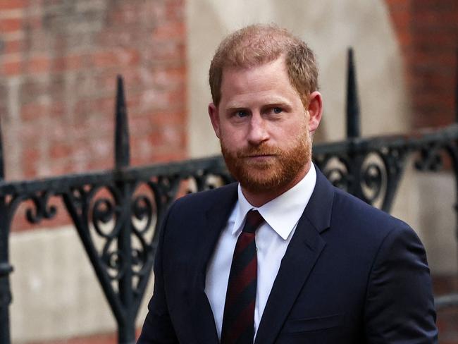 Britain's Prince Harry, Duke of Sussex departs the the Royal Courts of Justice, Britain's High Court, in central London, on April 9, 2025 following the second day of his appeal hearing to over the downgrading of his personal security during visits in Britain. Prince Harry's lawyer outlined in court threats made against him, including calls for his murder, as King Charles's youngest son appealed on April 8, 2025 against an 