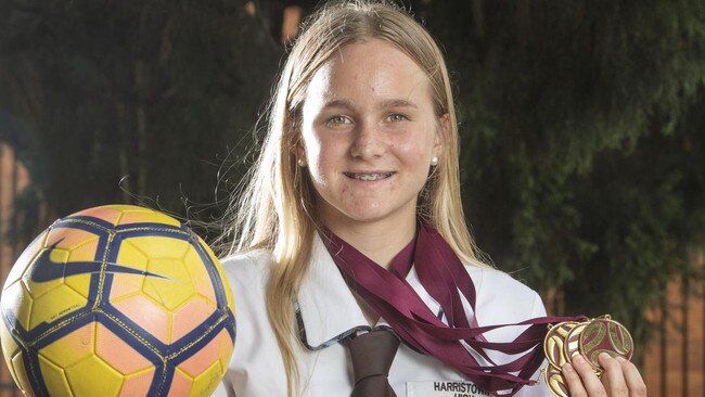 Maddison Teakle from Harristown is a Queensland under 19 women's player.