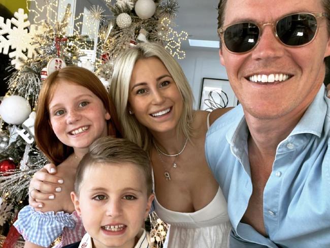 Family time... Roxy, husband Oliver Curtis and their children Hunter and Pixie Curtis. Source: Instagram