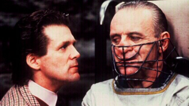 Actor Anthony Hopkins (r) in scene from film 