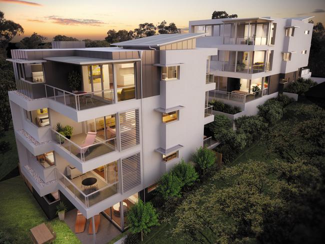 Heeney’s luxe apartment block in the in-demand beachside suburb of Maroubra, where several Swans players have bought. Picture: supplied