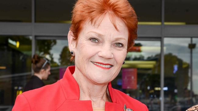 One Nation leader Pauline Hanson has candidates in all 151 seats – though some of them live in completely different states. Picture: Brenton Edwards/NCA NewsWire